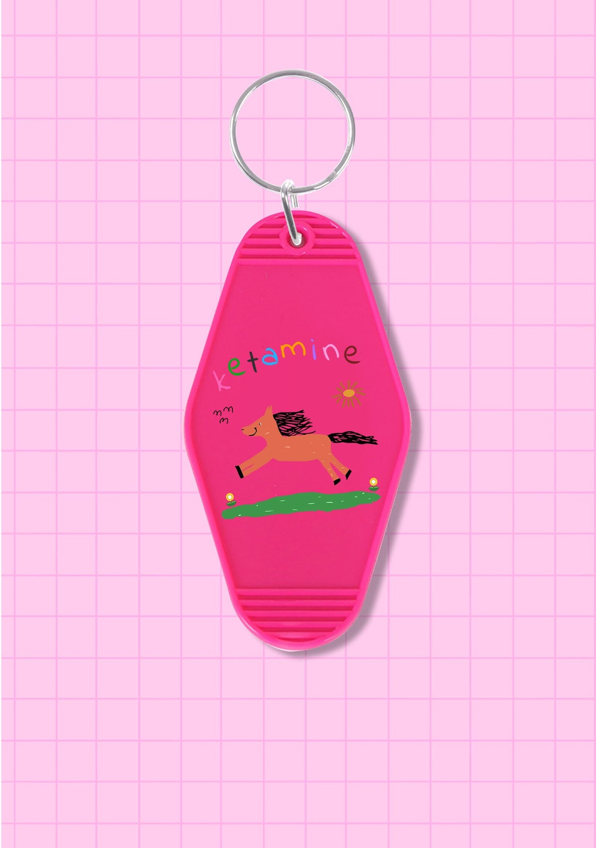 Orange Pony 1Pc Y2K Hotel Keychain Cherrykitten