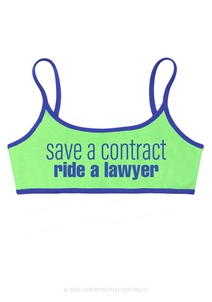 Save Contract Ride Lawyer Y2K Super Crop Cami Cherrykitten