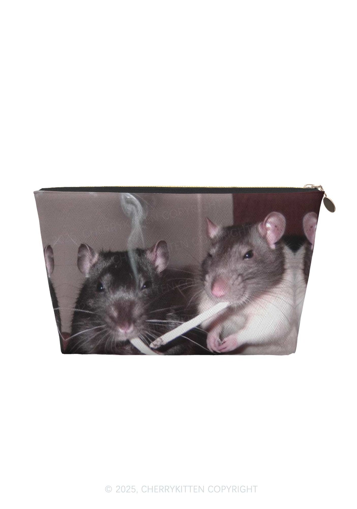 Smoking Rats Y2K Makeup Bag Cherrykitten