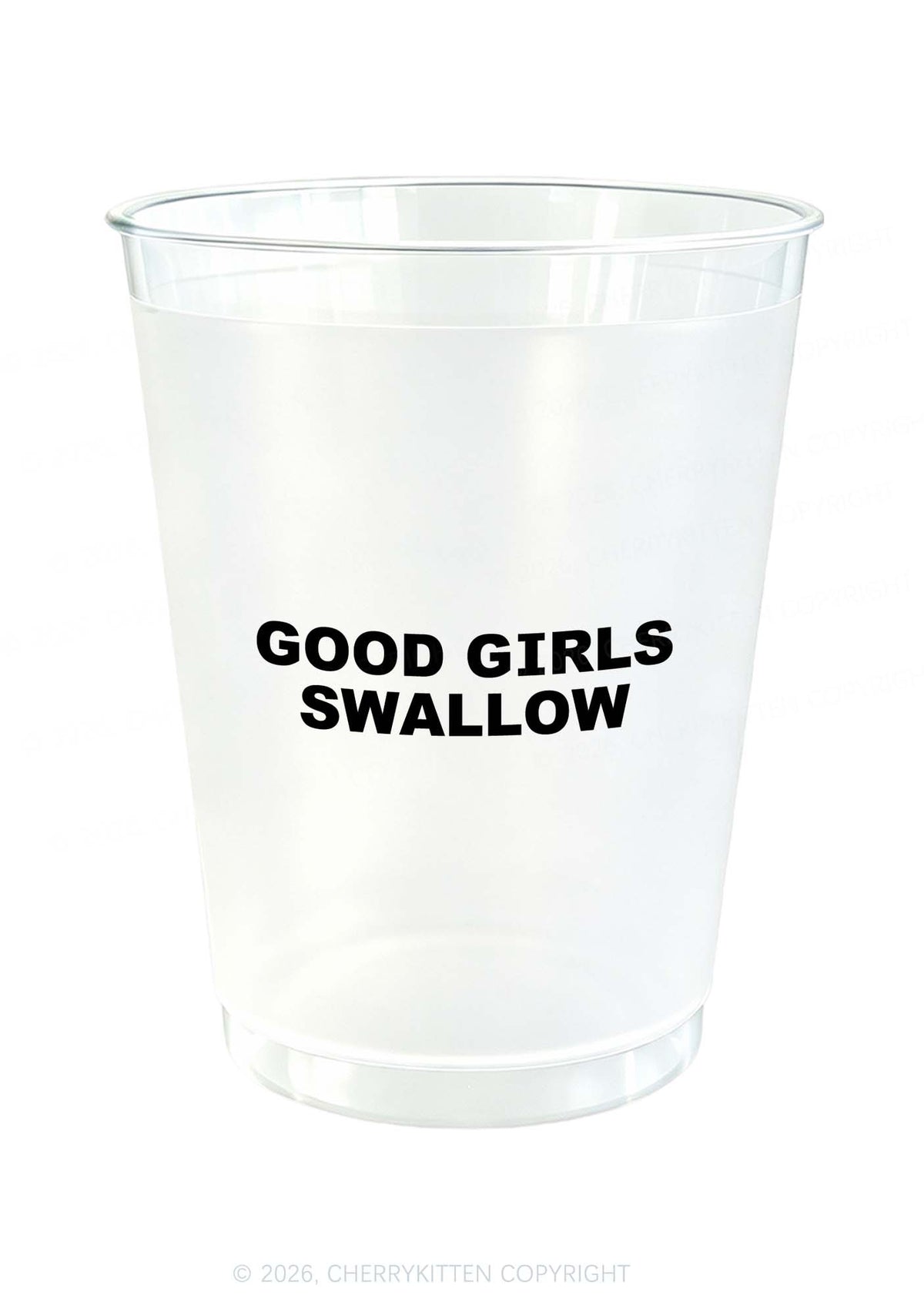 Good Girls Swallow Y2K Plastic Cup Cherrykitten