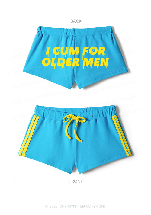 Come For Older Men Y2K Drawstring Mini Shorts Cherrykitten