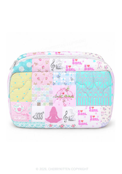 I Love Girl Y2K Makeup Bag Cherrykitten