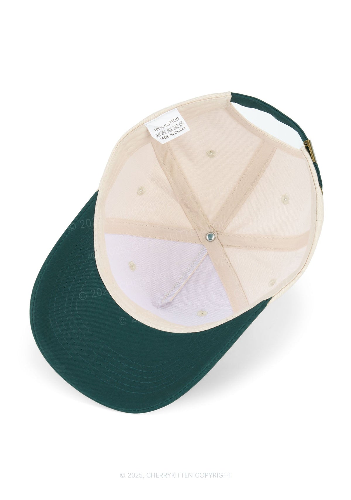 Embroidered Kiss More Girls Pride Y2K Color Block Baseball Cap Cherrykitten
