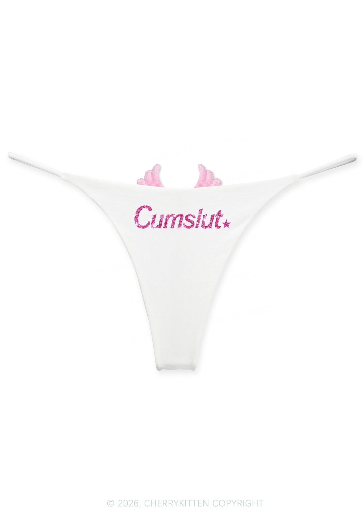 Glitter Special Cxmslxt Y2K Goth Angel Wings Bikini String Thong Cherrykitten