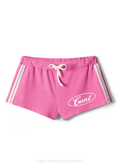 Oval Cxxt Y2K Drawstring Mini Shorts Cherrykitten