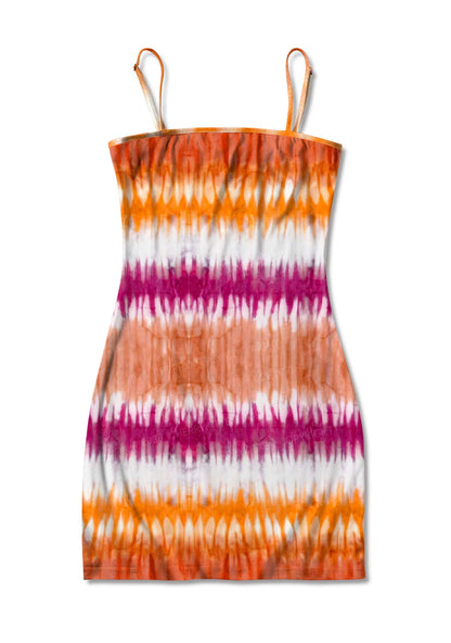 Lesbian Tie Dye Pride Y2K Print Slip Dress Cherrykitten