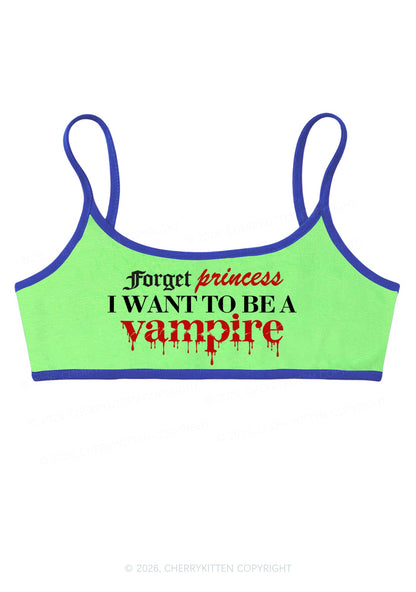 Halloween Want To Be Vampire Y2K Super Crop Cami Cherrykitten