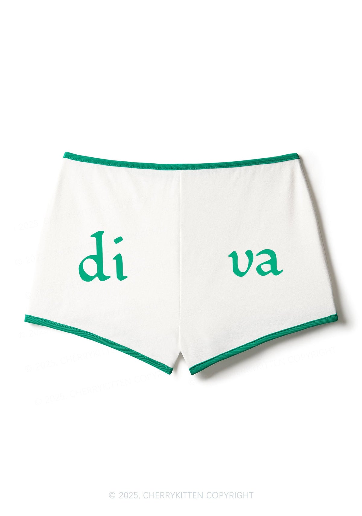 Di Va Y2K Contrast Mini Shorts Cherrykitten