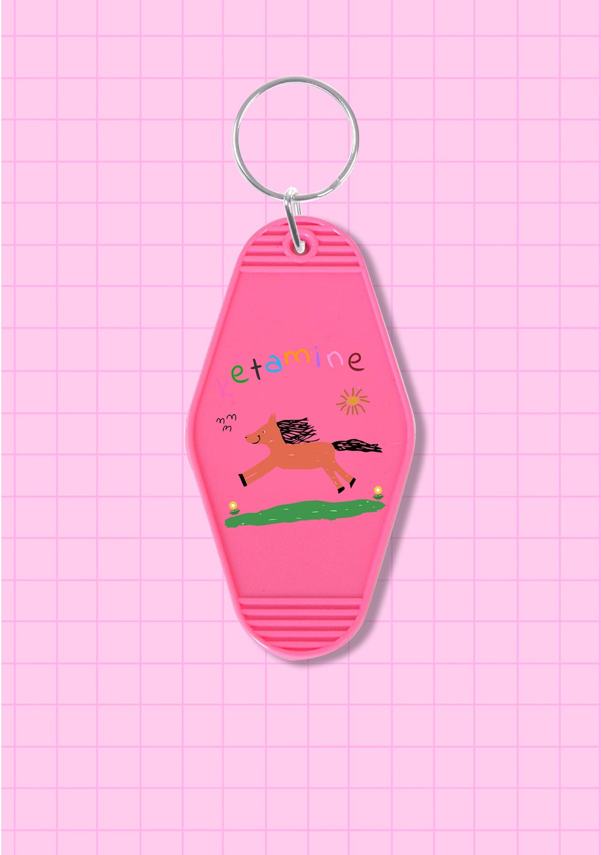 Orange Pony 1Pc Y2K Hotel Keychain Cherrykitten