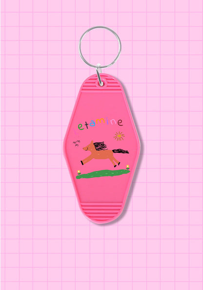 Orange Pony 1Pc Y2K Hotel Keychain Cherrykitten