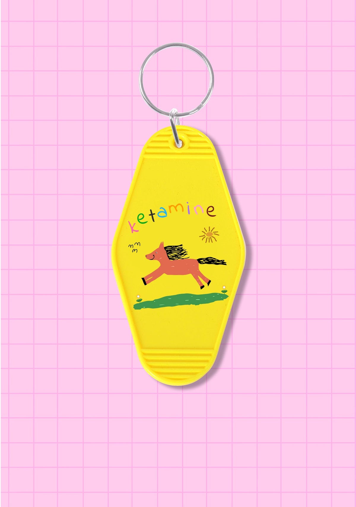 Orange Pony 1Pc Y2K Hotel Keychain Cherrykitten