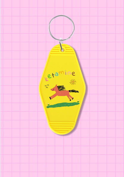 Orange Pony 1Pc Y2K Hotel Keychain Cherrykitten
