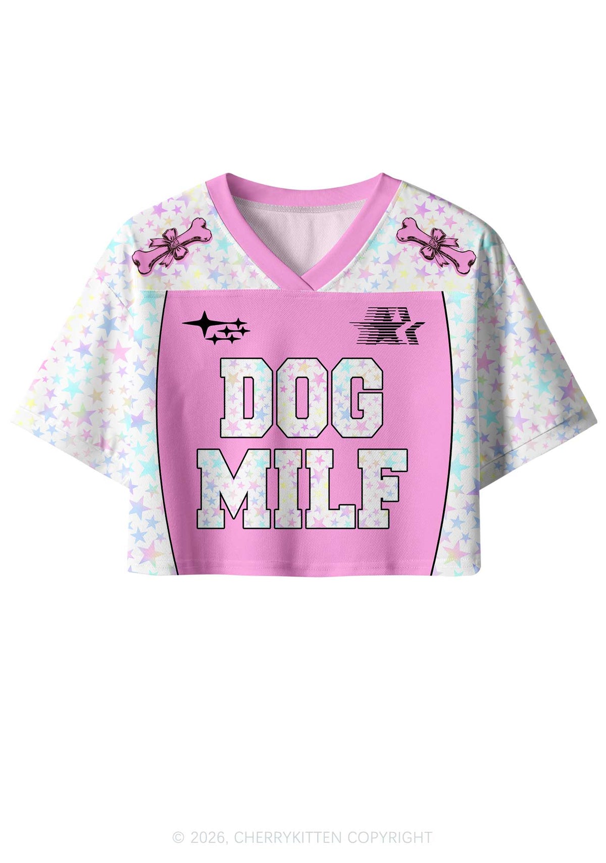 Dog Mxxf Star Y2K Crop Sport Jersey Shirts Cherrykitten