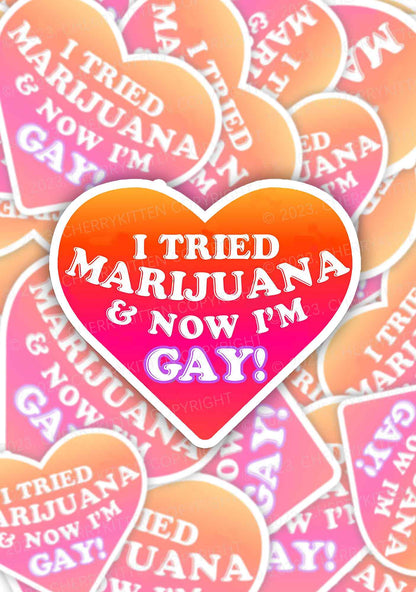 Now Im Gay 1Pc Y2K Sticker Cherrykitten