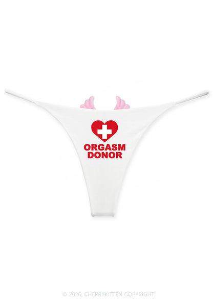 Orgxsm Donor Y2K Goth Angel Wings Bikini String Thong Cherrykitten