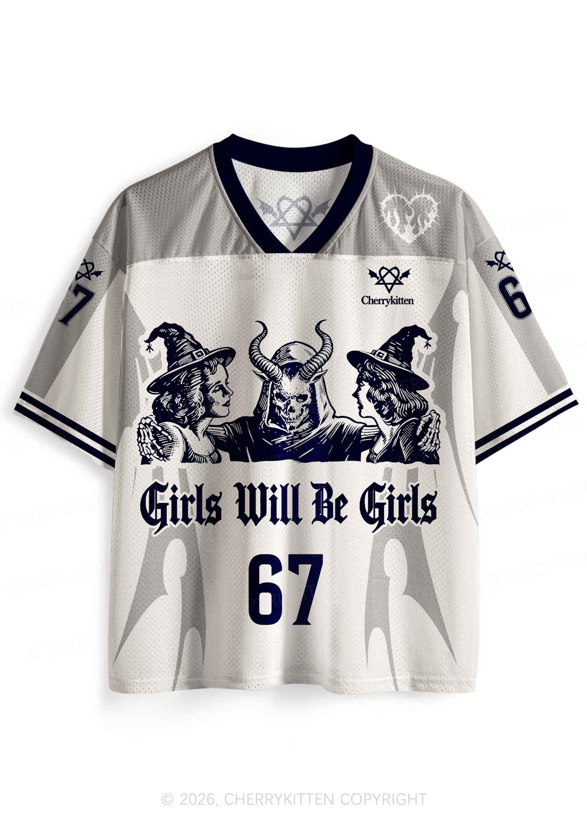 Halloween Witch Girl Y2K Sport Jersey Shirts Cherrykitten
