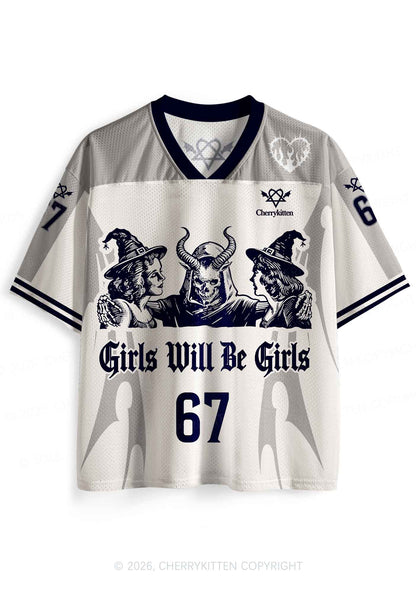 Halloween Witch Girl Y2K Sport Jersey Shirts Cherrykitten