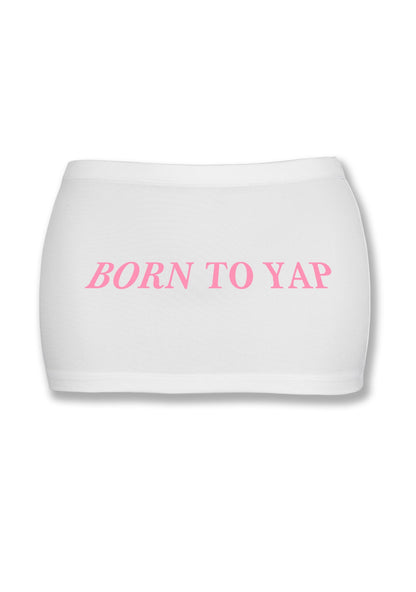 Born To Yap Y2K Mini Hip Skirt Cherrykitten