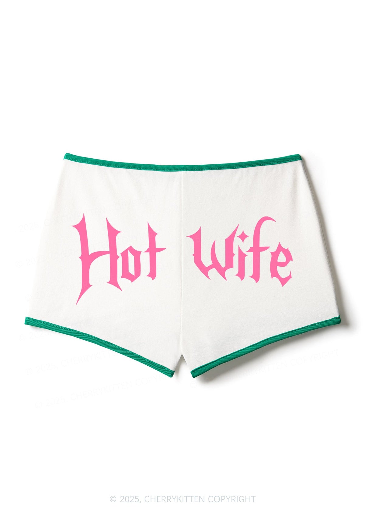 Hot Wife Y2K Contrast Mini Shorts Cherrykitten