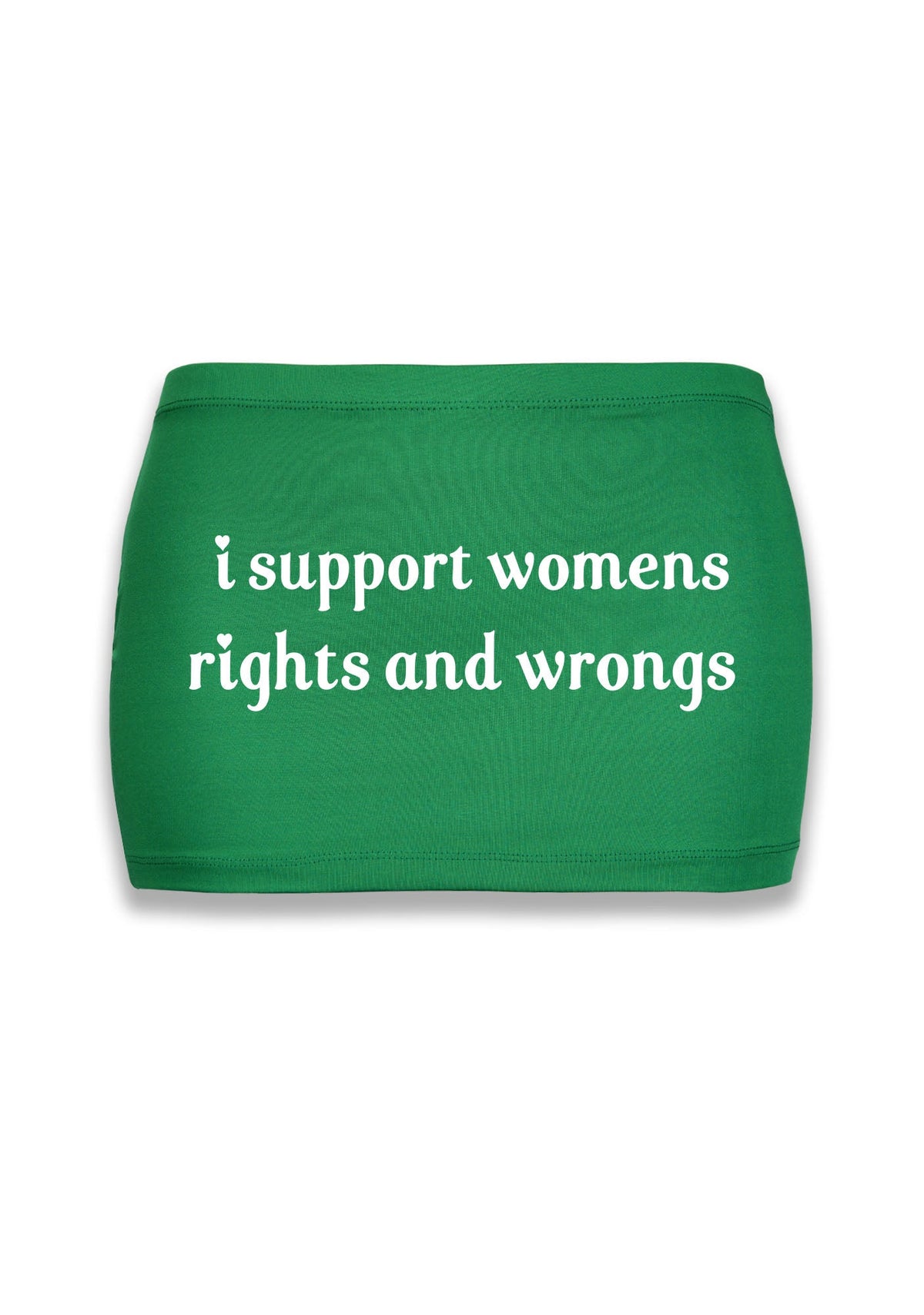 I Support Women Y2K Mini Hip Skirt Cherrykitten