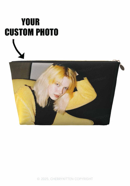 Custom Photo Y2K Makeup Bag Cherrykitten