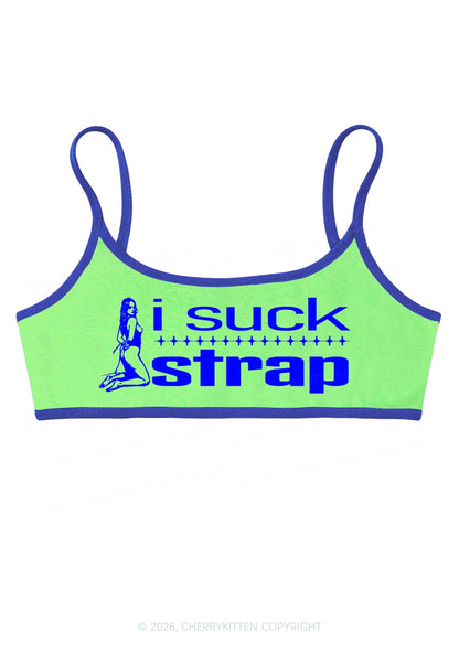 I Suck Strap Y2K Super Crop Cami Cherrykitten