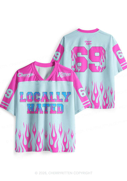 Locally Hated Y2K Sport Jersey Shirts Cherrykitten