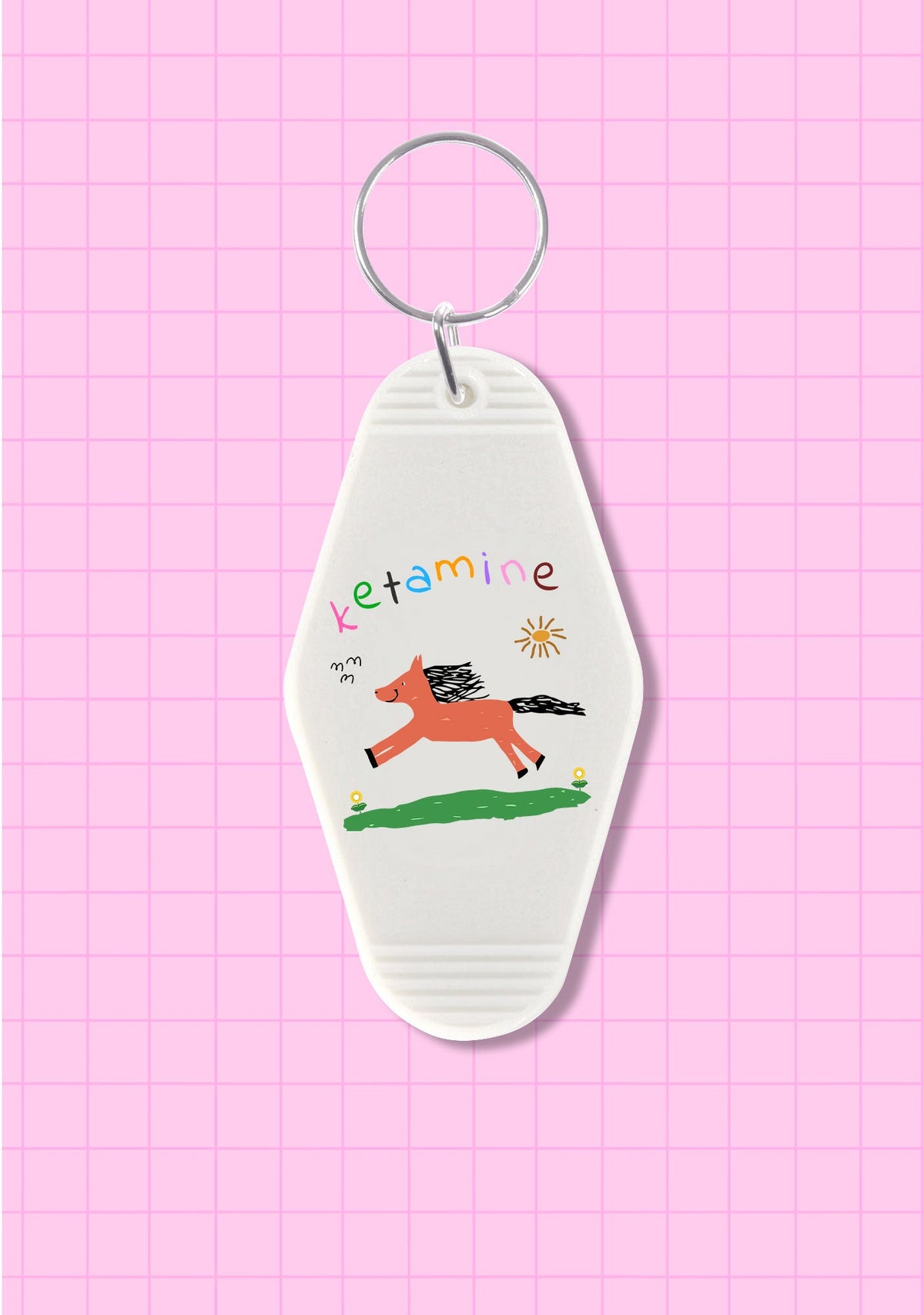 Orange Pony 1Pc Y2K Hotel Keychain Cherrykitten