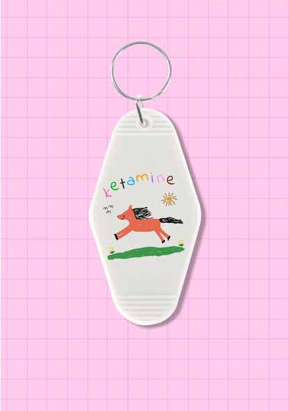 Orange Pony 1Pc Y2K Hotel Keychain Cherrykitten
