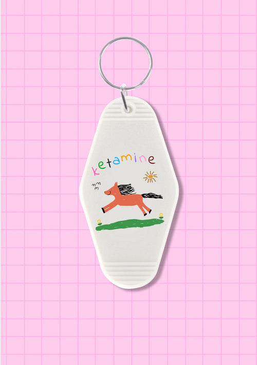 Orange Pony 1Pc Y2K Hotel Keychain Cherrykitten
