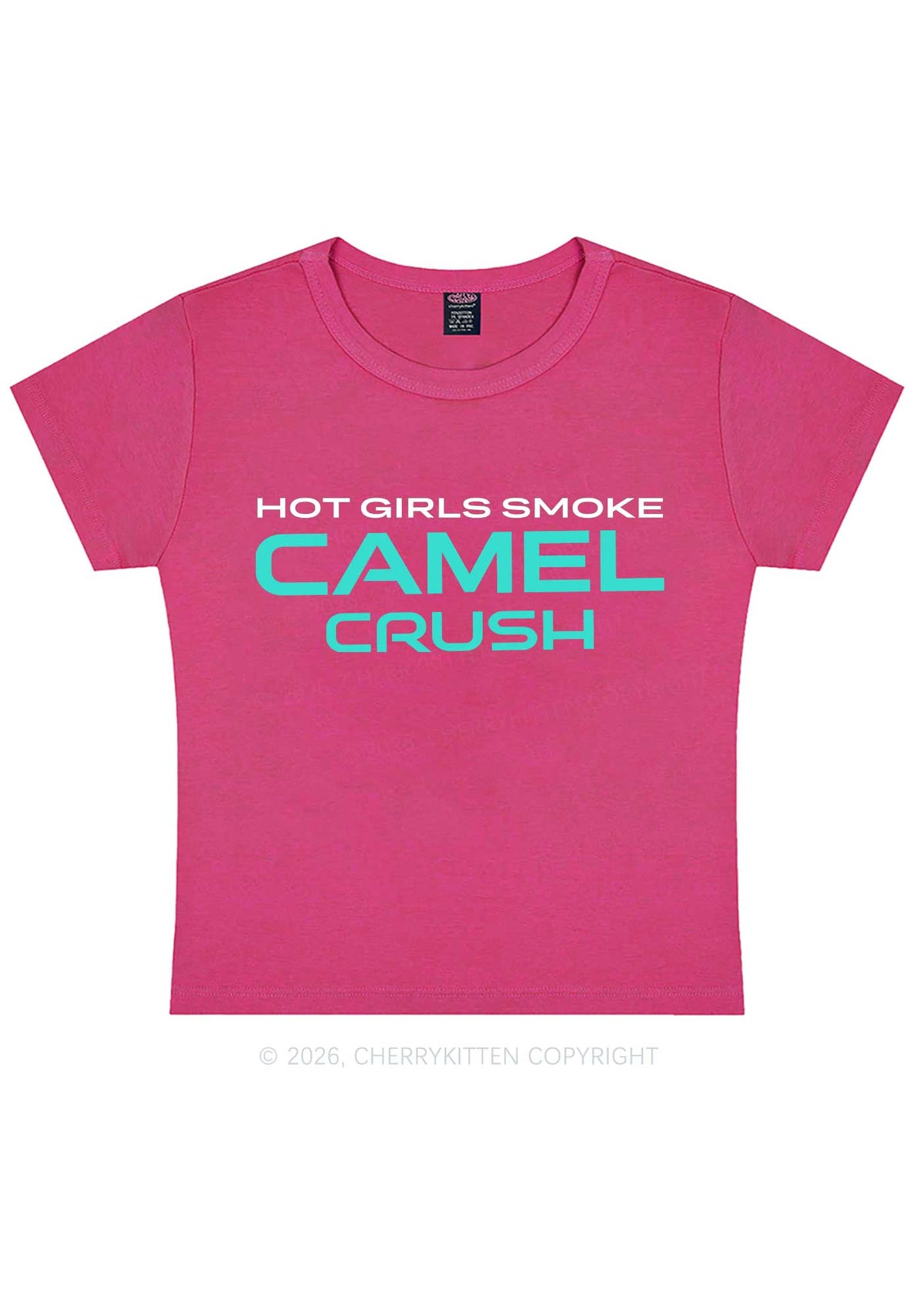 Hot Girls Smoke Mint Y2K Baby Tee Cherrykitten