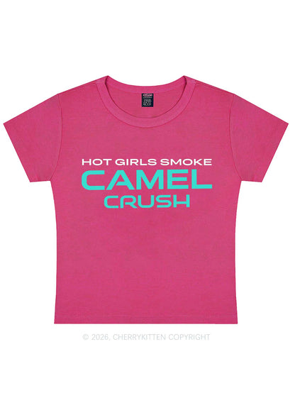 Hot Girls Smoke Mint Y2K Baby Tee Cherrykitten