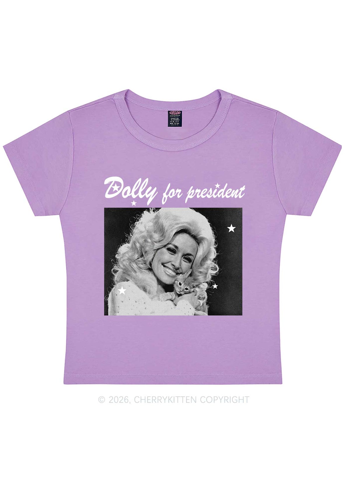 Doll For President Y2K Baby Tee Cherrykitten
