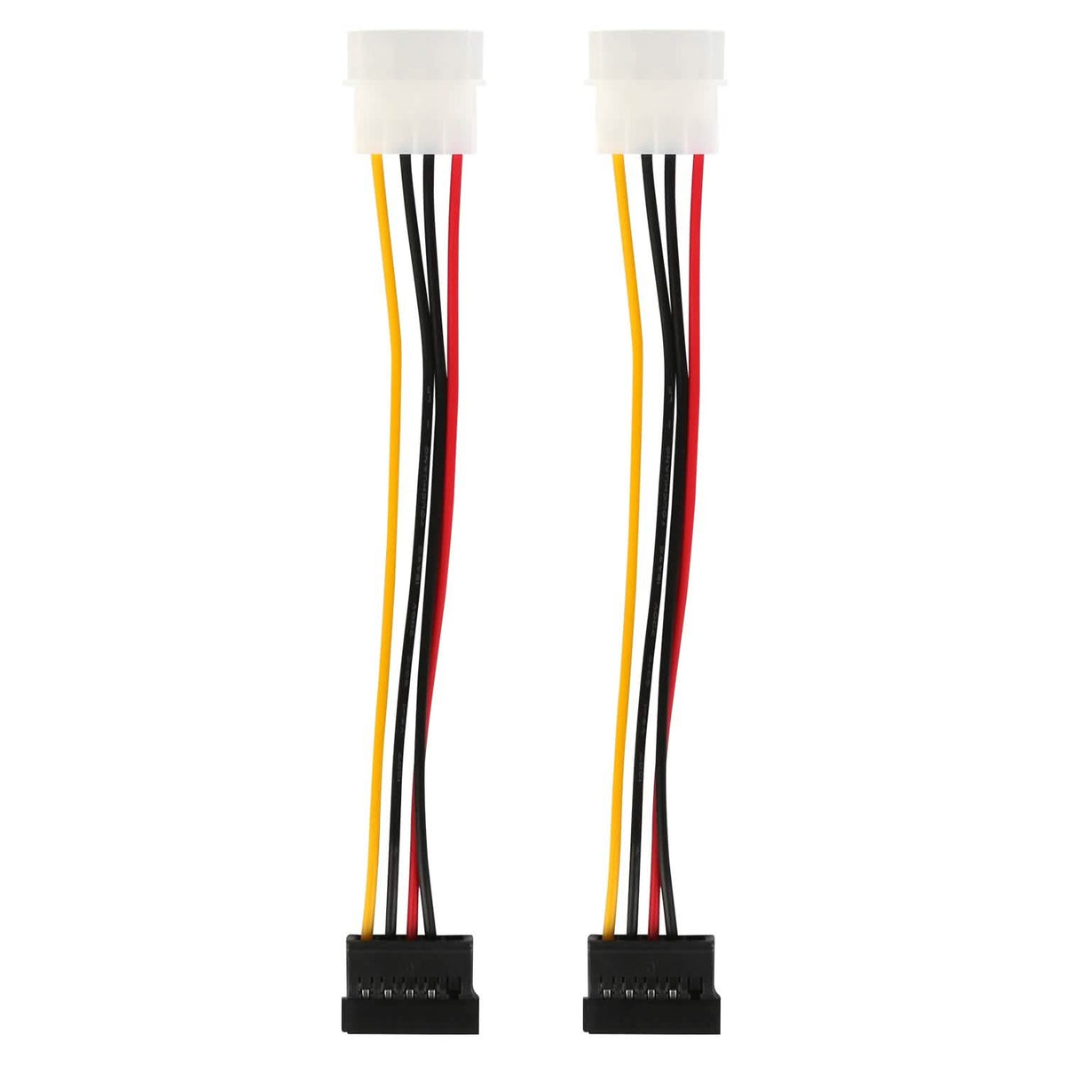 2-Pack: 4 Pin Male To 15Pin Female Data Cable Adapter