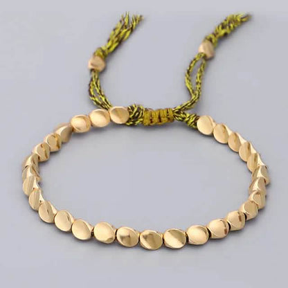 2-Pack: Handmade Copper Bead Bracelet