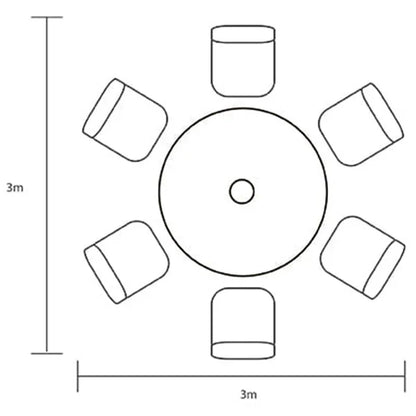 Hartman Tuscany 6 Seater Round Dining Set