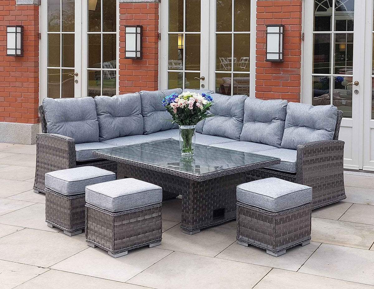 Amalfi Corner Set w/adjustable table (LRG)