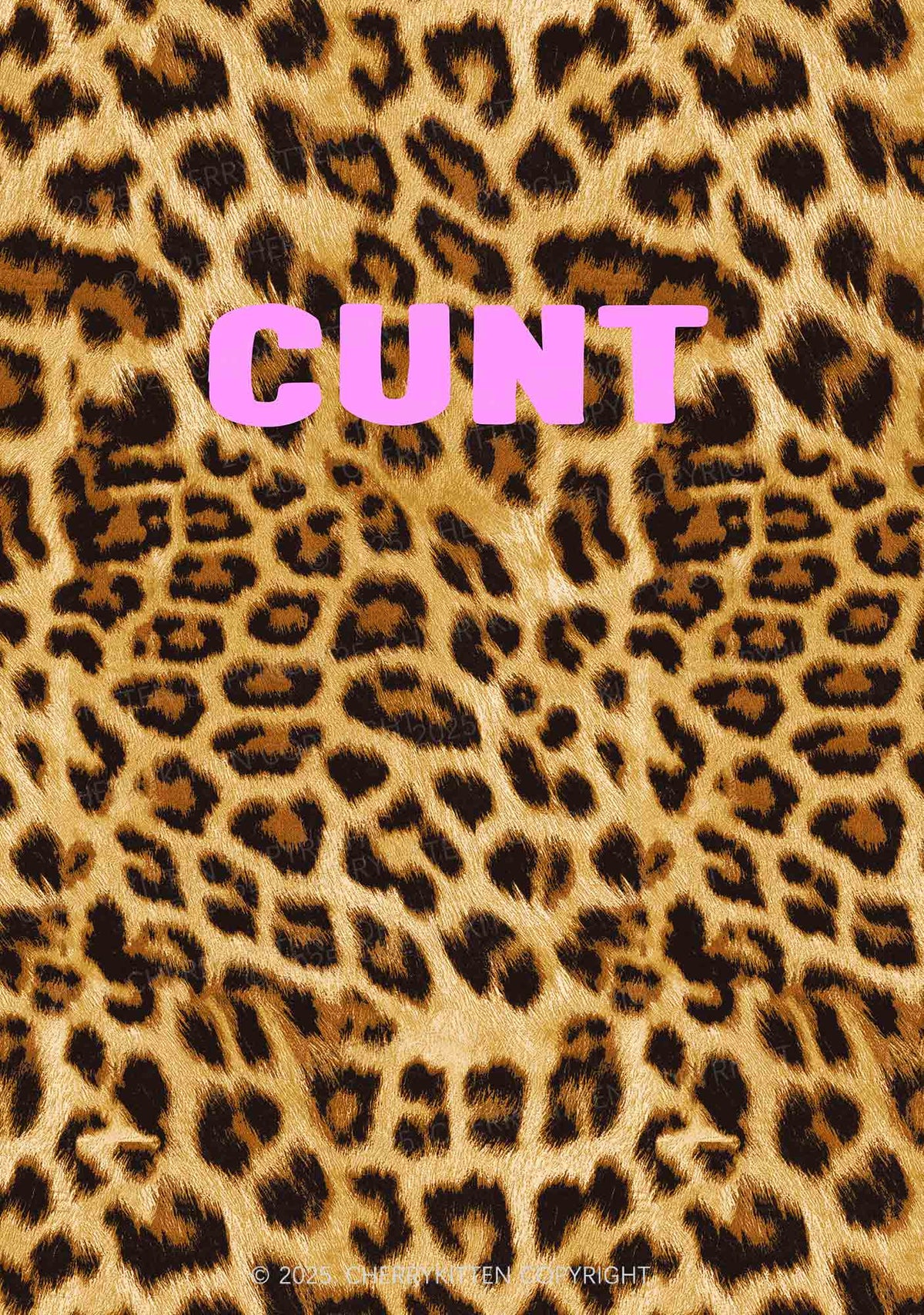 Cxxt Leopard Y2K Print Slip Dress Cherrykitten