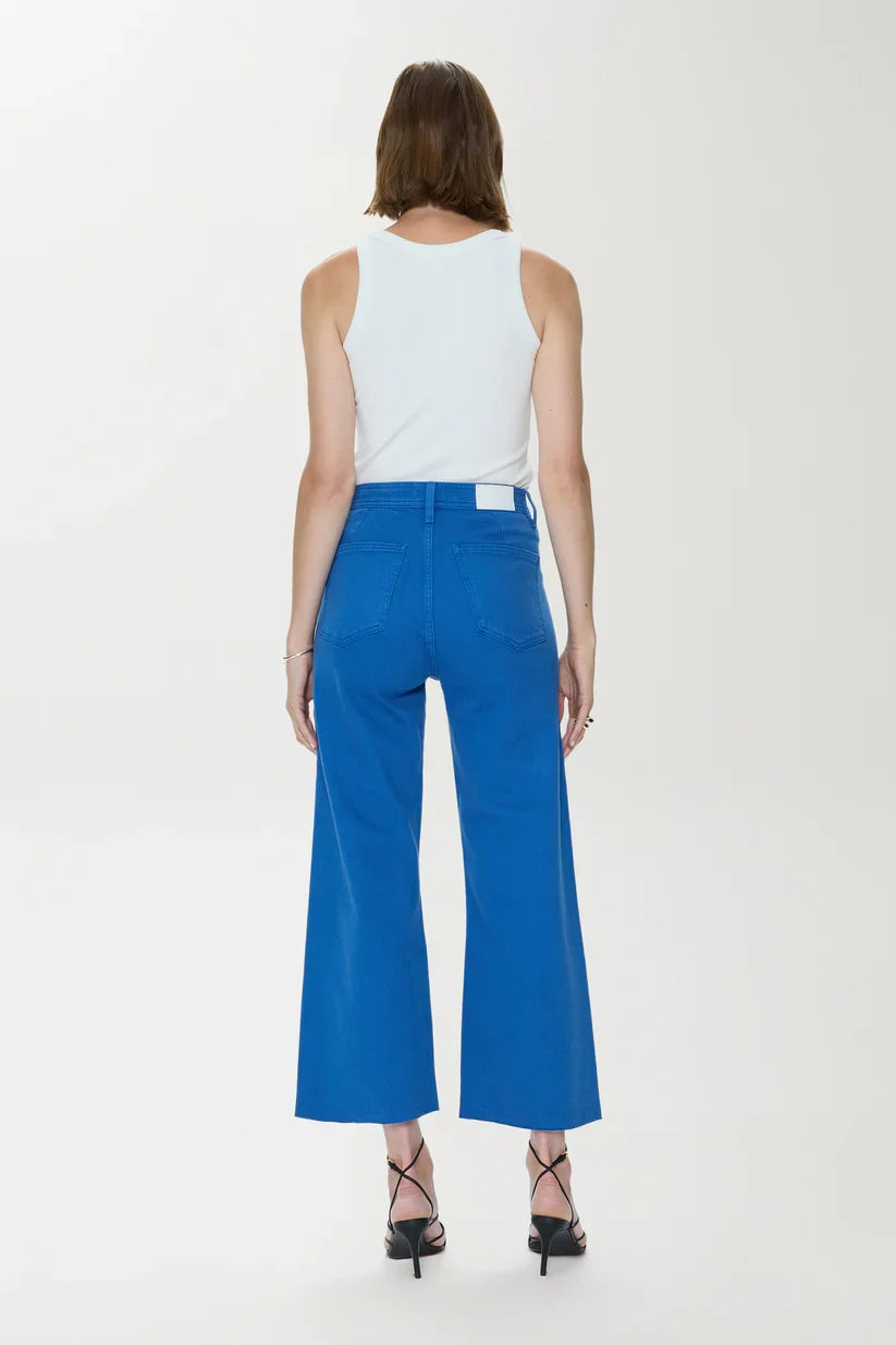 Penny Crop High Rise Wide Leg Crop - Ciel