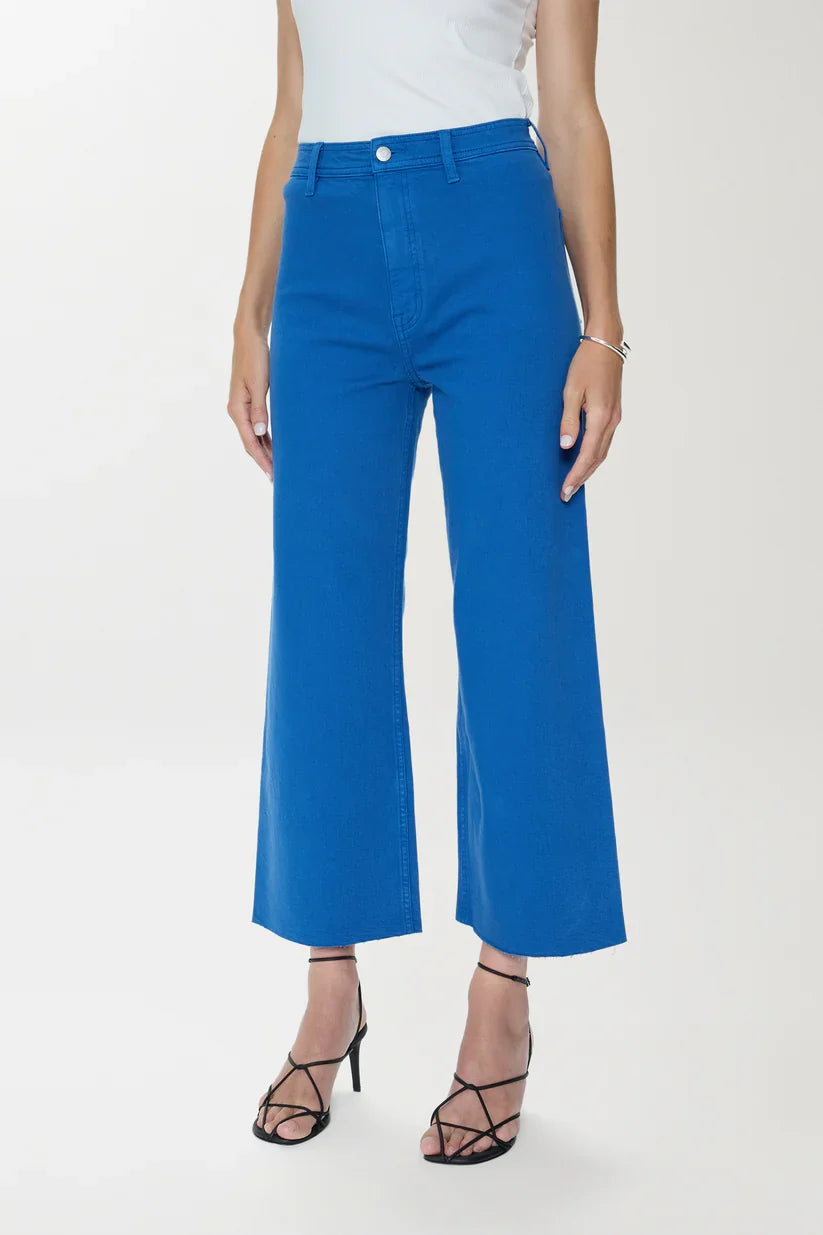 Penny Crop High Rise Wide Leg Crop - Ciel
