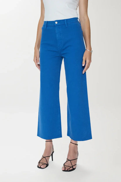 Penny Crop High Rise Wide Leg Crop - Ciel