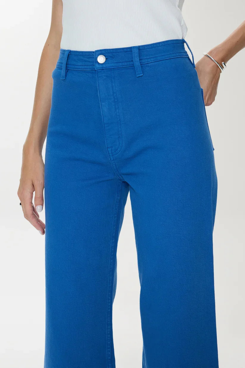 Penny Crop High Rise Wide Leg Crop - Ciel