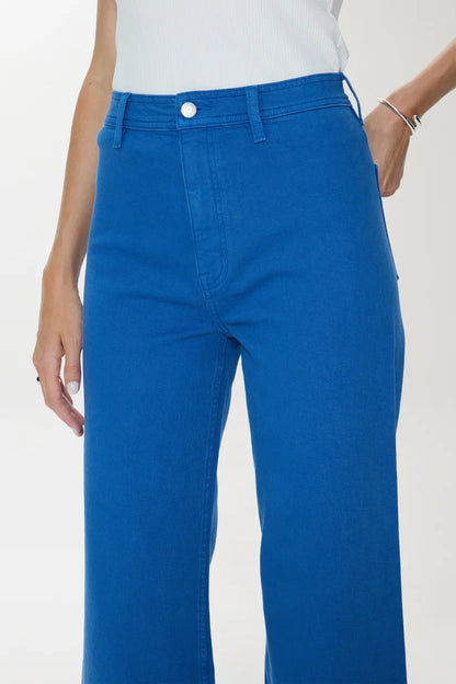 Penny Crop High Rise Wide Leg Crop - Ciel