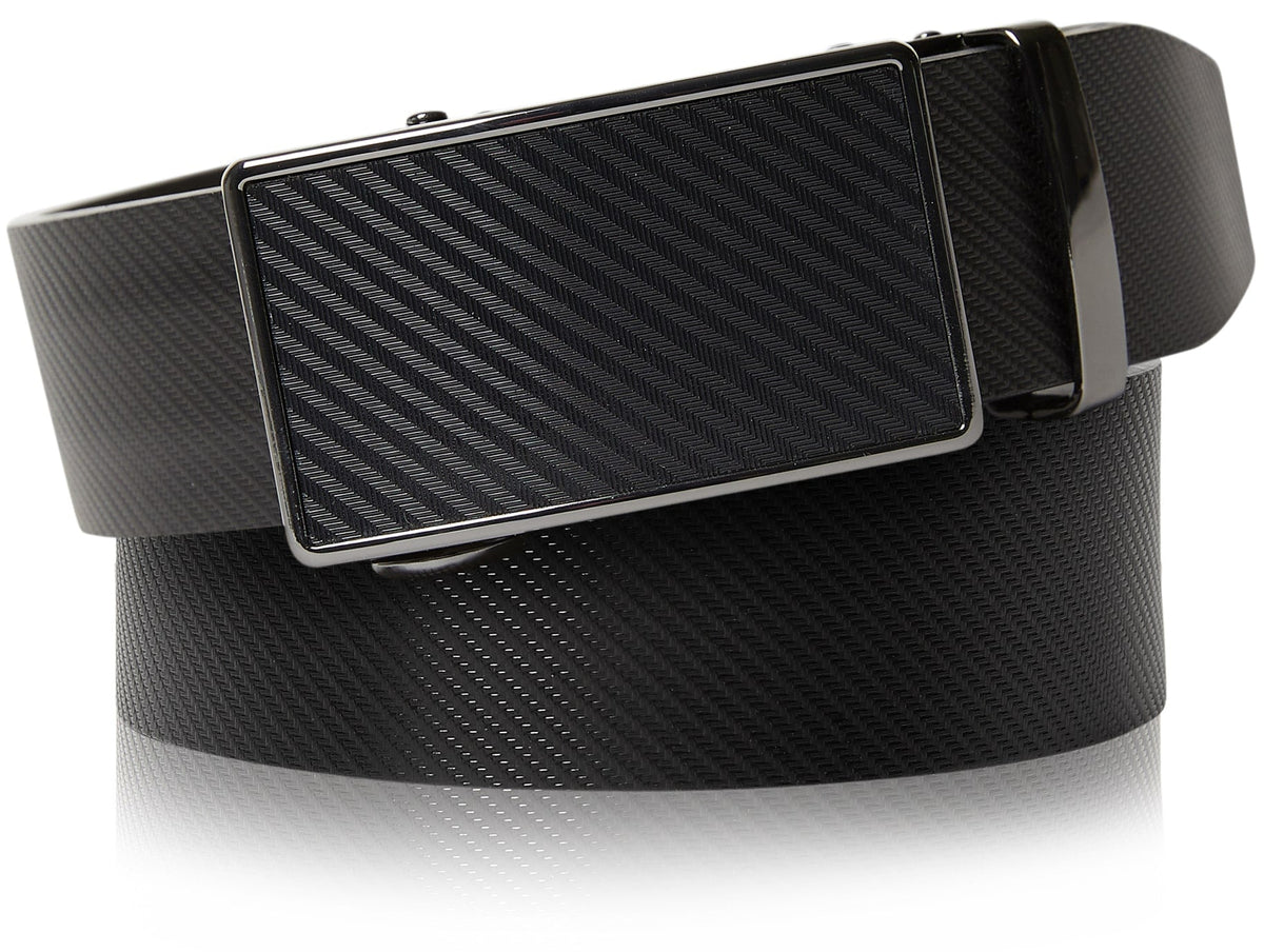 Genuine Leather Ratchet Belt – No Holes, Custom Fit