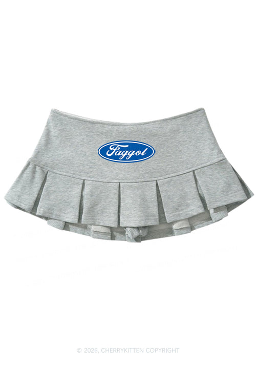 Faggot Pride Y2K Mini Pleated Skirts Cherrykitten