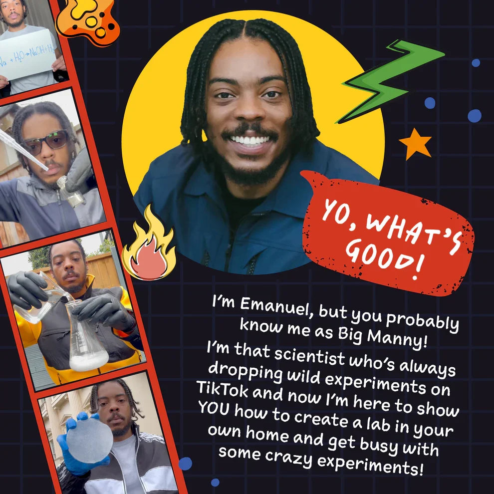 Big Manny Science 'Innit' Chemistry Experiment Kit – TikTok Famous STEM Set