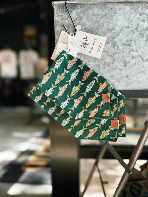 The Foggy Dog - Gone Fishing Dog Bandana