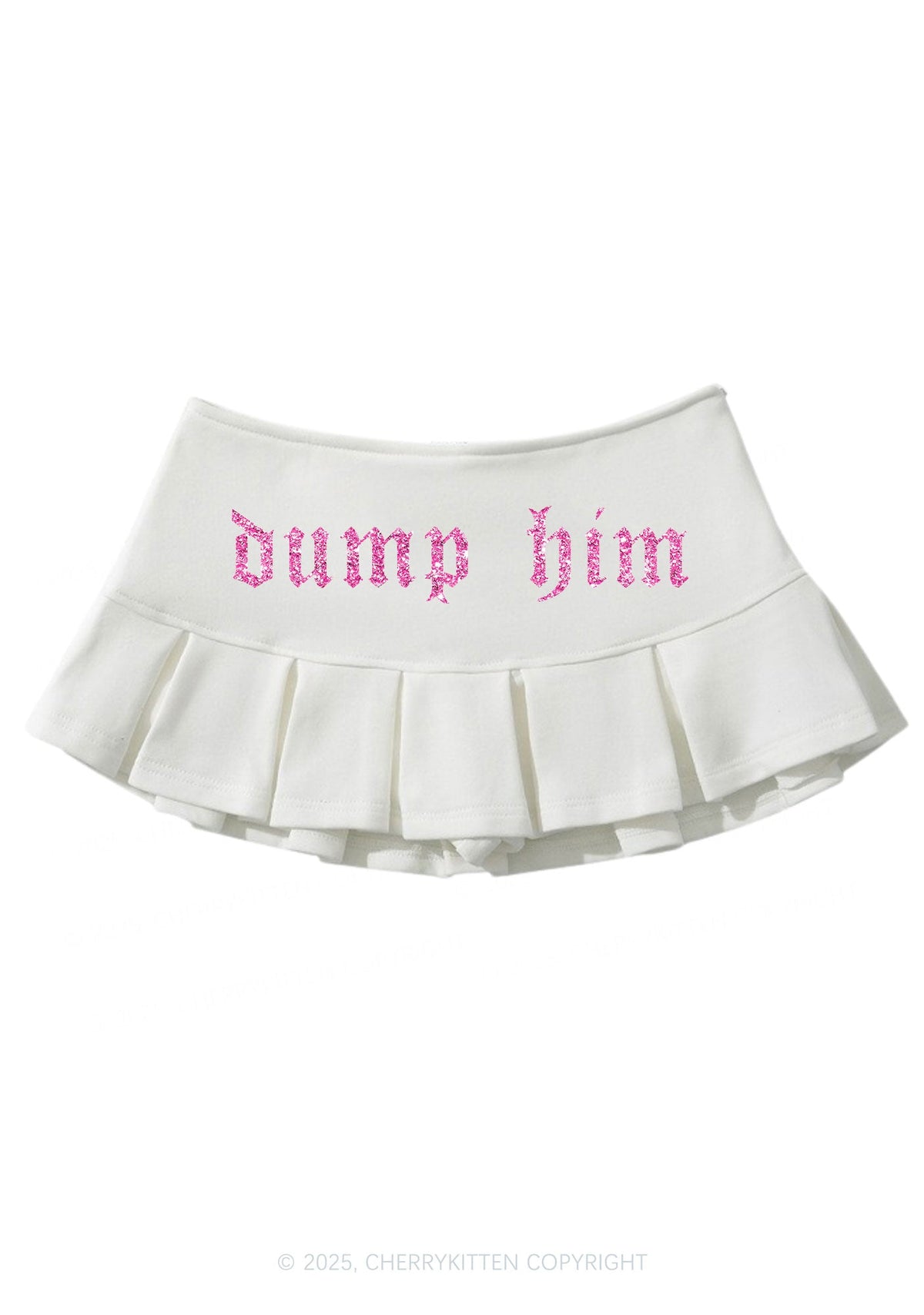 Glitter Dump Him Y2K Mini Pleated Skirts Cherrykitten