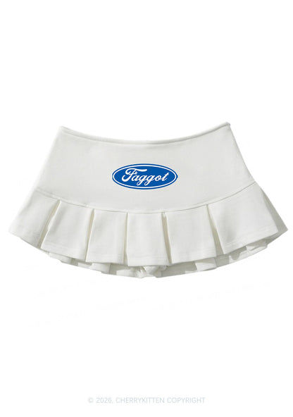 Faggot Pride Y2K Mini Pleated Skirts Cherrykitten