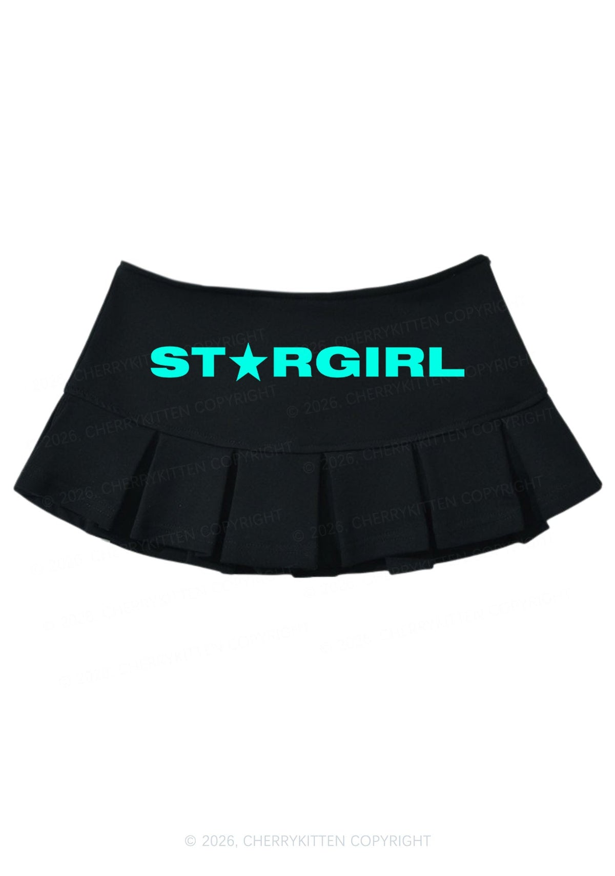 Red Stargirl Y2K Mini Pleated Skirts Cherrykitten